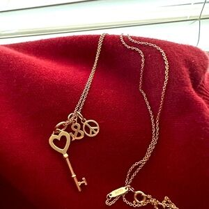 Tiffany & Co. Rose Gold Key Necklace